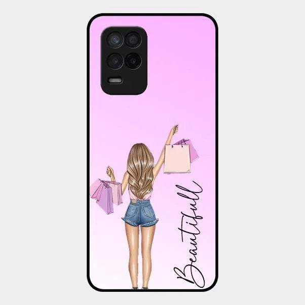 Beautiful Shopping Girl Phone Cover For Realme