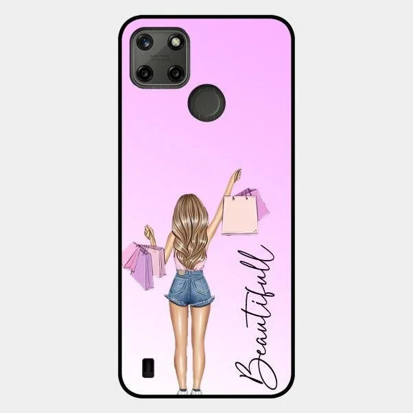 Beautiful Shopping Girl Phone Cover For Realme