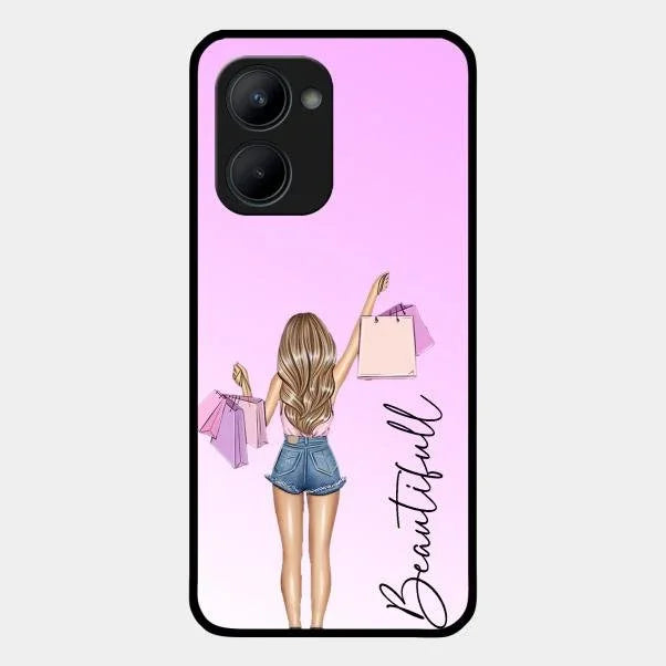 Beautiful Shopping Girl Phone Cover For Realme