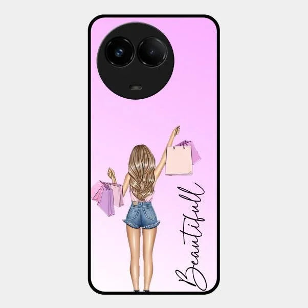 Beautiful Shopping Girl Phone Cover For Realme