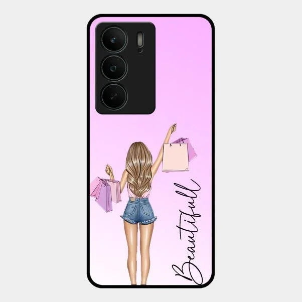 Beautiful Shopping Girl Phone Cover For Realme