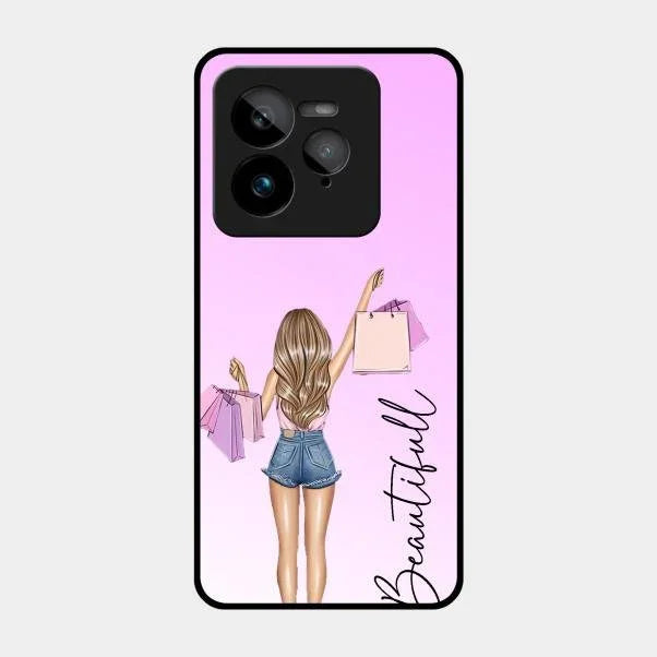 Beautiful Shopping Girl Phone Cover For Realme