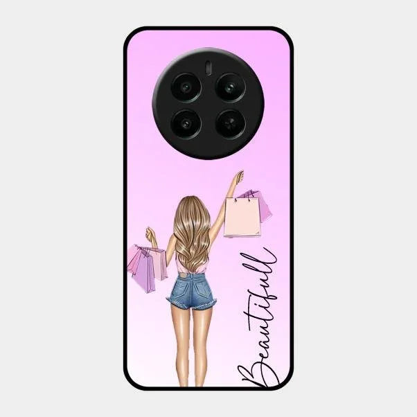 Beautiful Shopping Girl Phone Cover For Realme