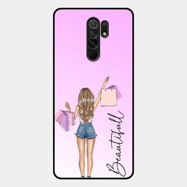 Beautiful Shopping Girl Phone Cover For Redmi