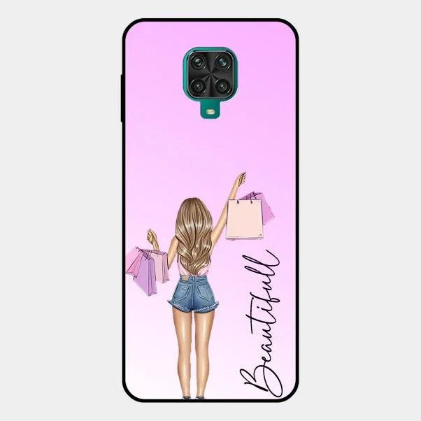Beautiful Shopping Girl Phone Cover For Redmi
