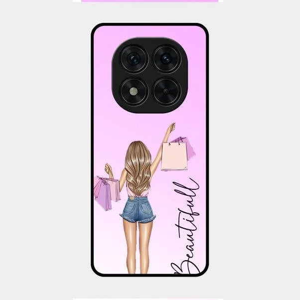Beautiful Shopping Girl Phone Cover For Redmi