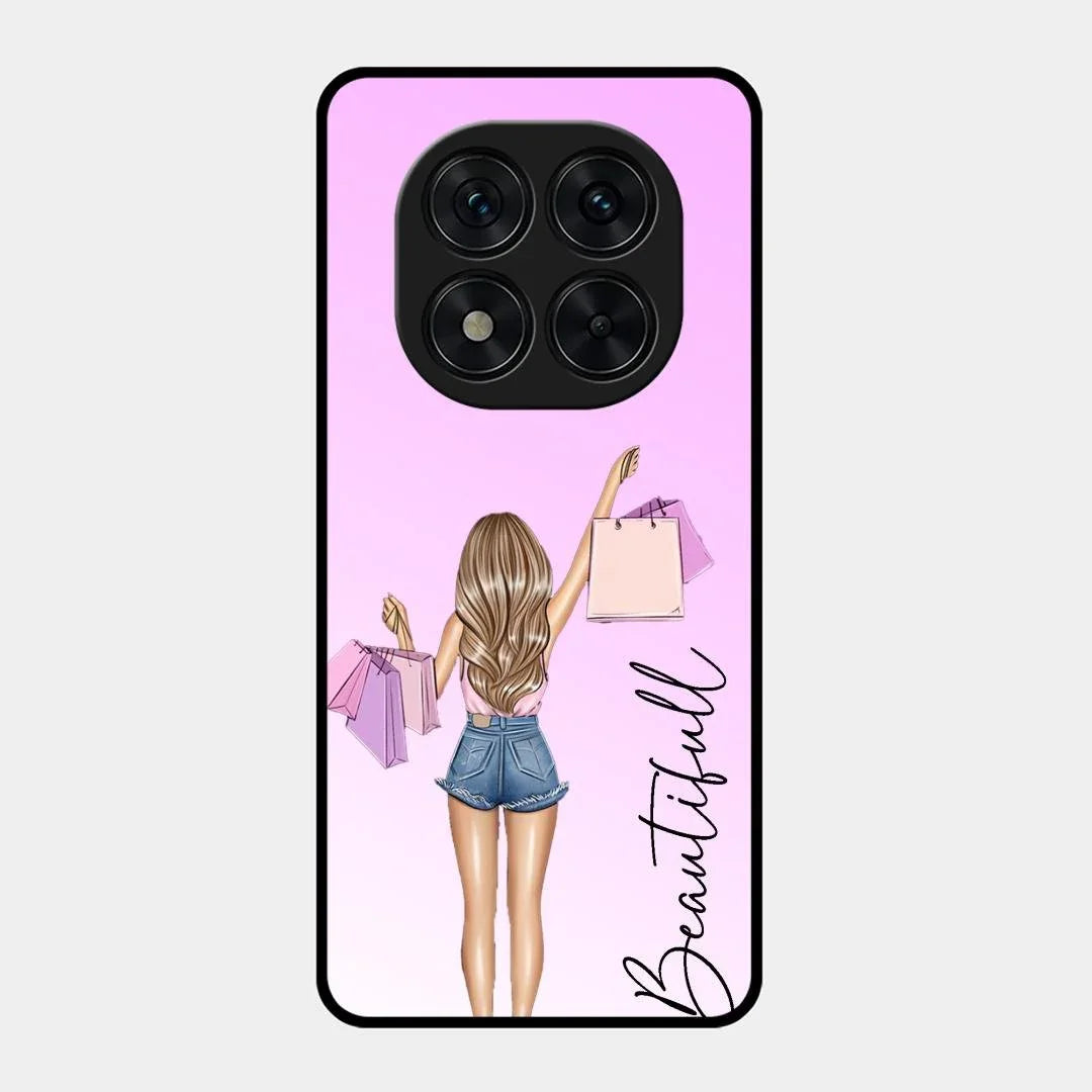 Beautiful Shopping Girl Phone Cover For Redmi