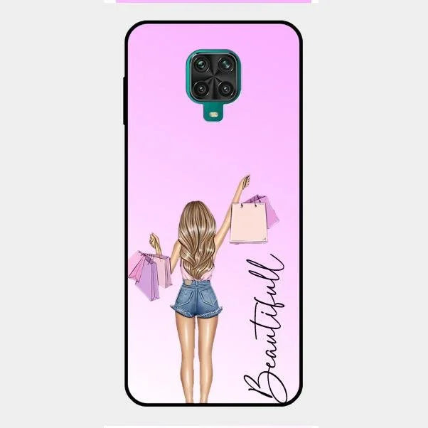 Beautiful Shopping Girl Phone Cover For Redmi