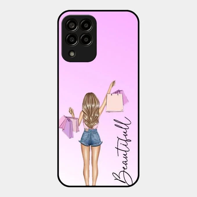 Beautiful Shopping Girl Phone Cover For Samsung