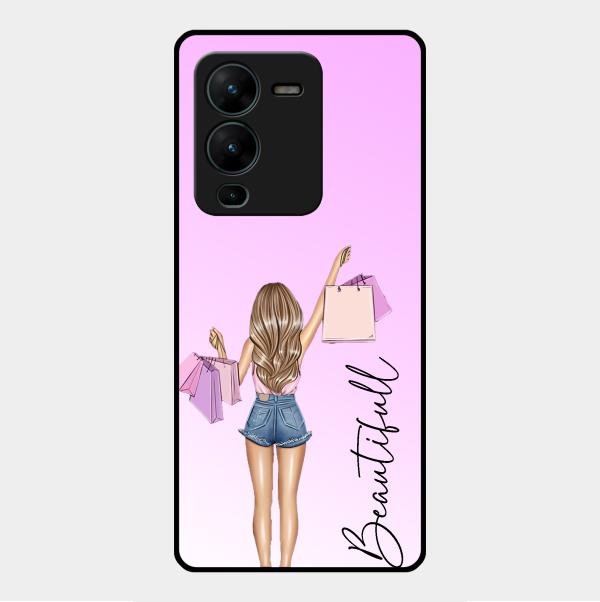Beautiful Shopping Girl Phone Cover For Vivo