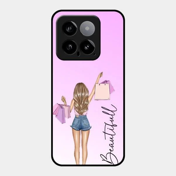 Beautiful Shopping Girl Phone Cover For Redmi