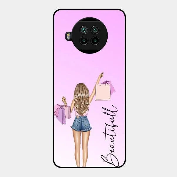Beautiful Shopping Girl Phone Cover For Redmi