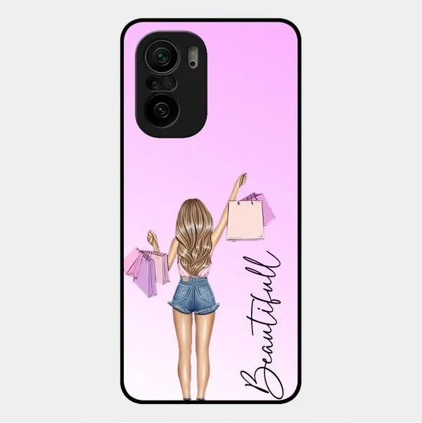 Beautiful Shopping Girl Phone Cover For Redmi