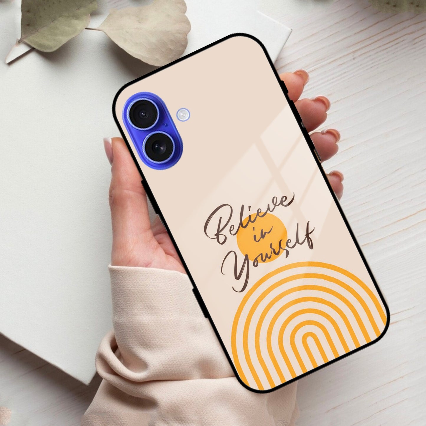 Believe In Yourself Glass Case Cover For iPhone