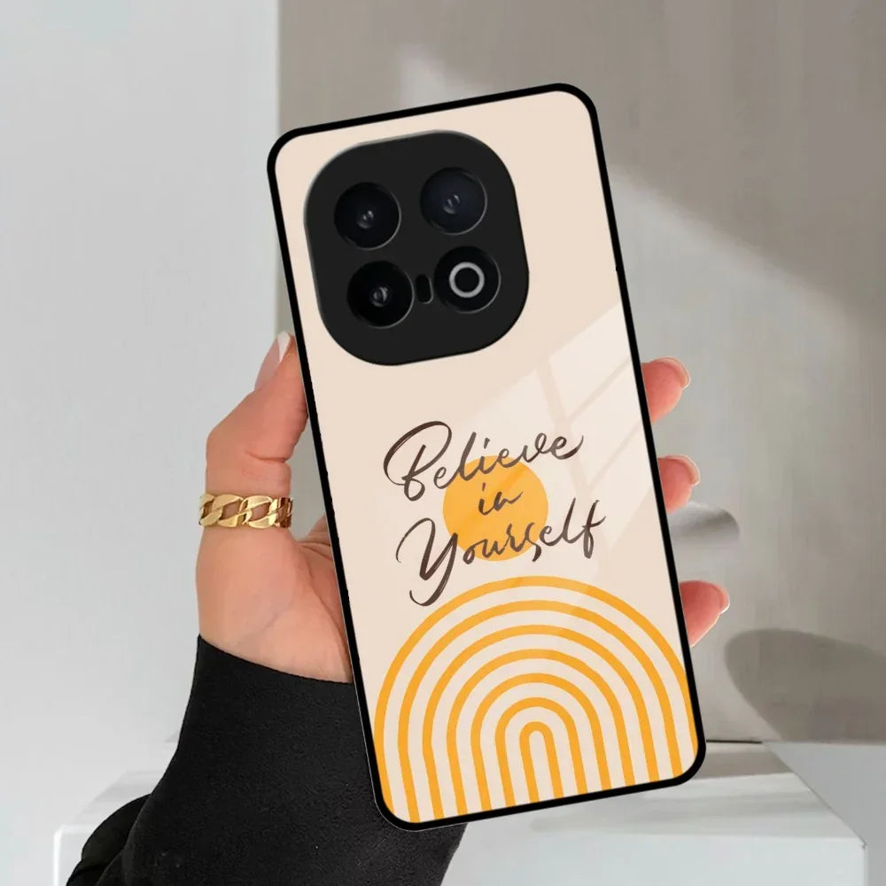 Believe In Yourself Glass Case Cover For Vivo - ShopOnCliQ