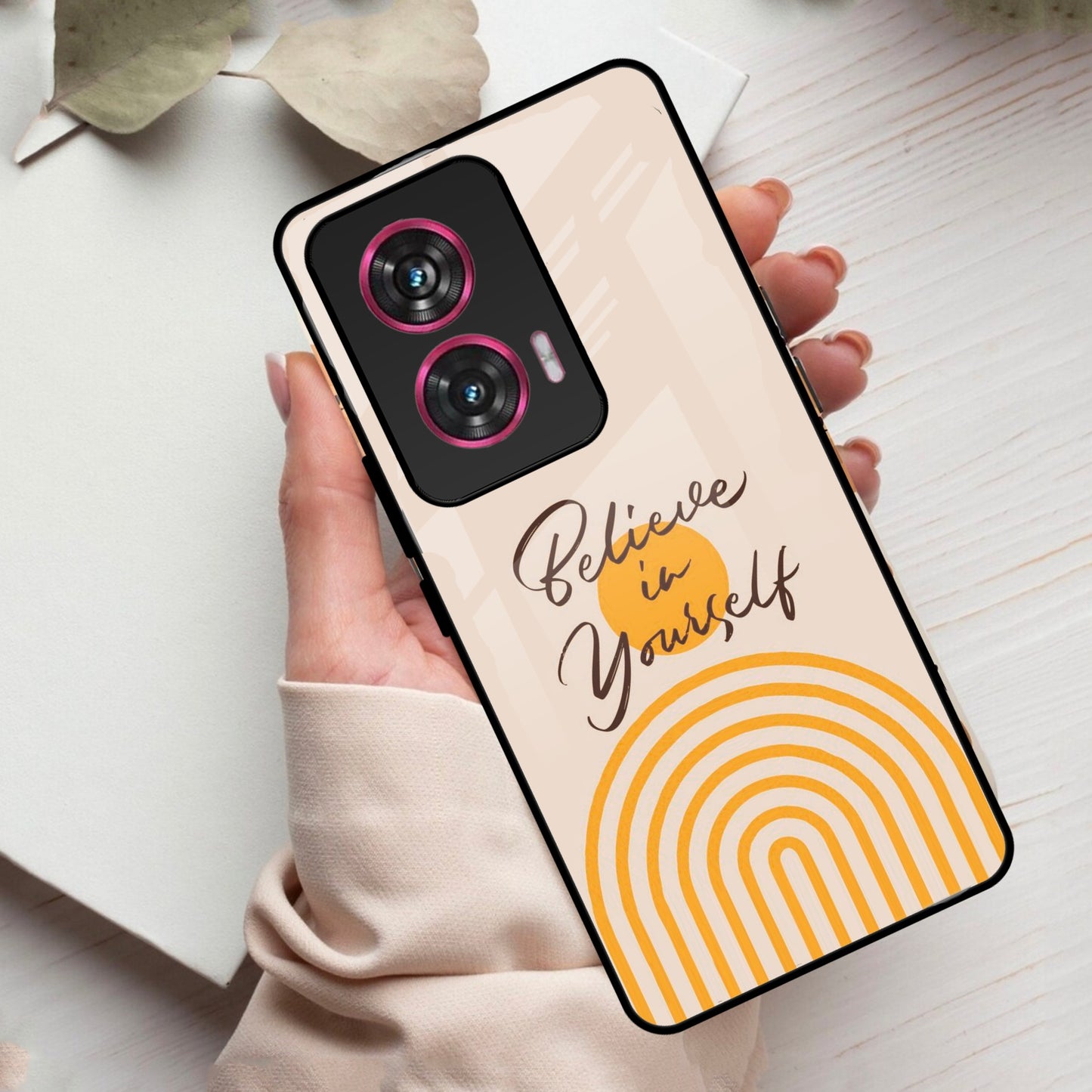 Believe In Yourself Glass Case Cover For iPhone - ShopOnCliQ