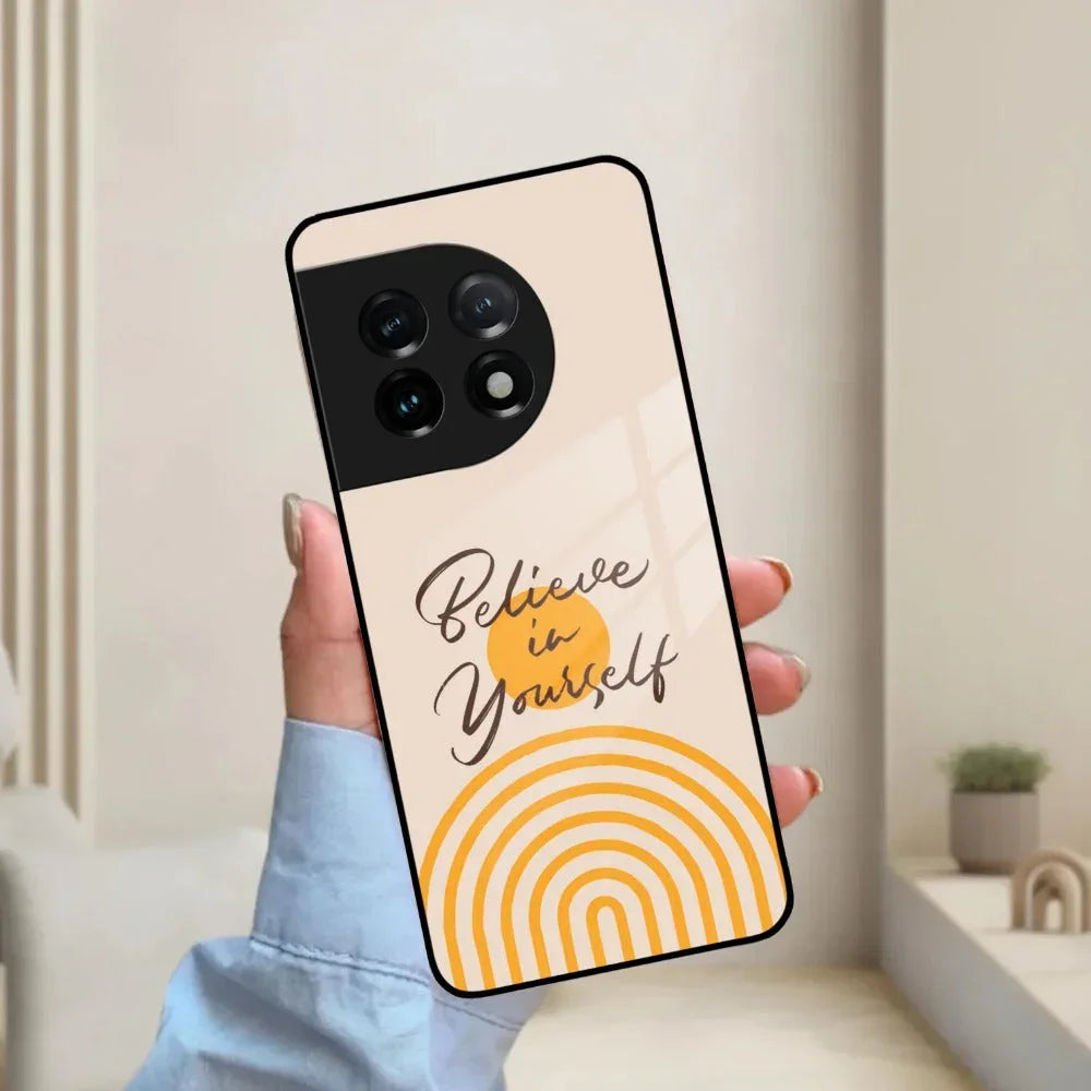 Believe In Yourself Glass Case Cover For OnePlus - ShopOnCliQ
