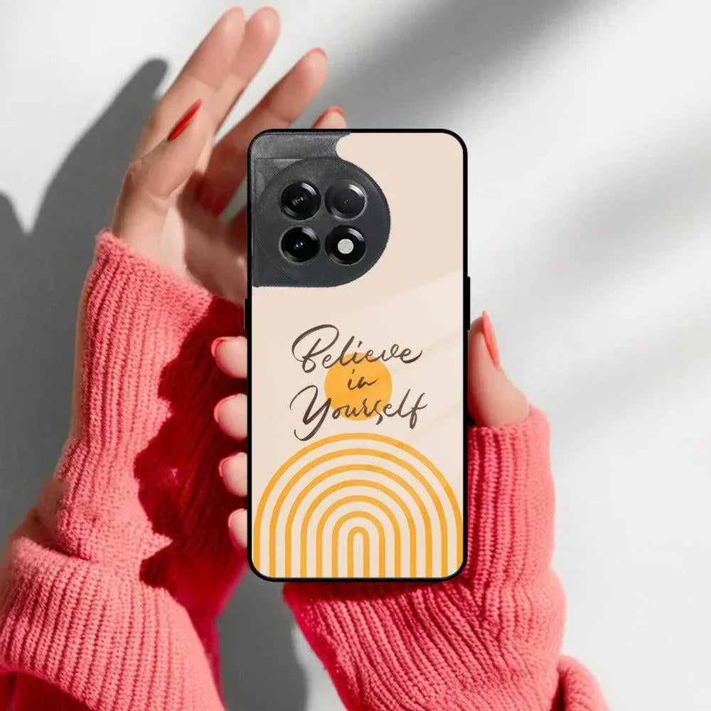Believe In Yourself Glass Case Cover For OnePlus - ShopOnCliQ