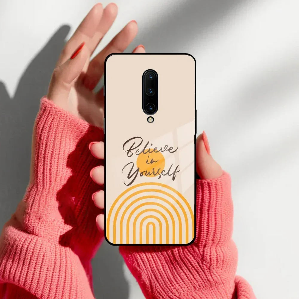 Believe In Yourself Glass Case Cover For OnePlus - ShopOnCliQ