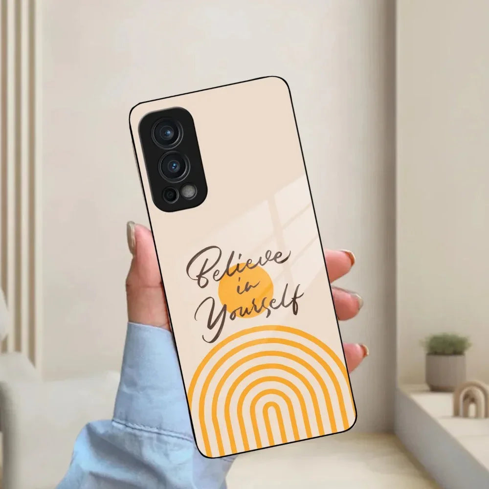 Believe In Yourself Glass Case Cover For OnePlus - ShopOnCliQ