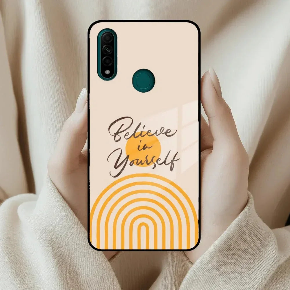 Believe In Yourself Glass Case Cover For Oppo - ShopOnCliQ