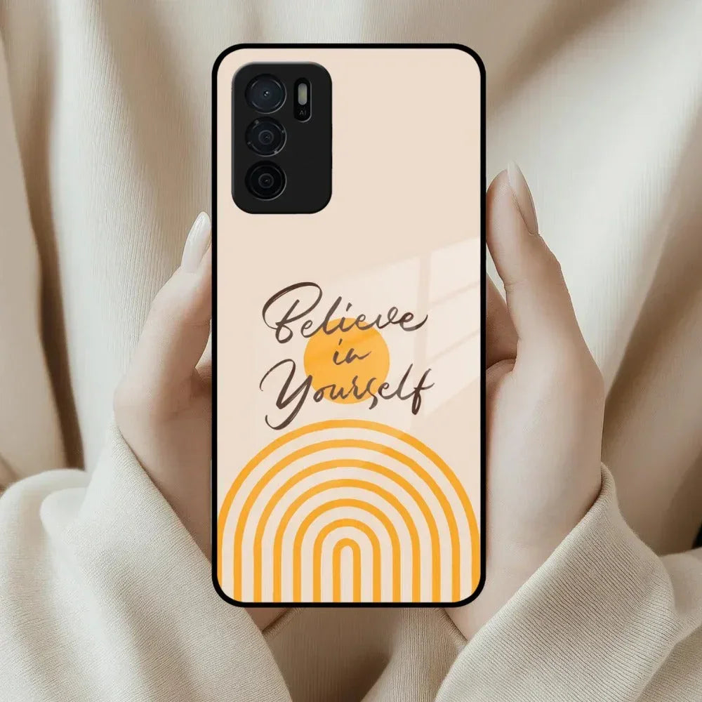 Believe In Yourself Glass Case Cover For Oppo - ShopOnCliQ
