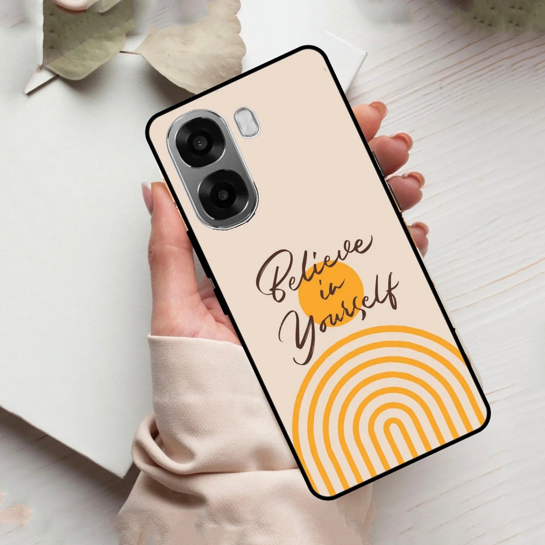 Believe In Yourself Glass Case Cover For Oppo