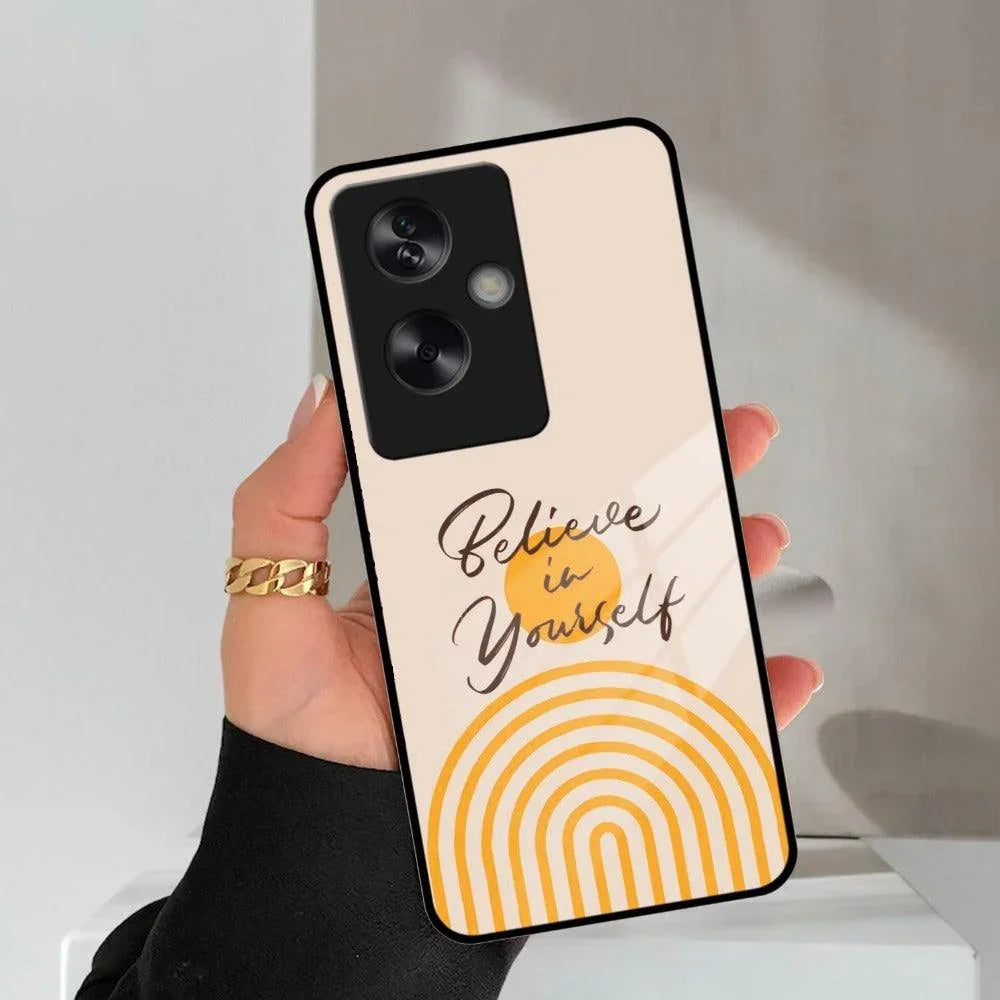 Believe In Yourself Glass Case Cover For Oppo - ShopOnCliQ