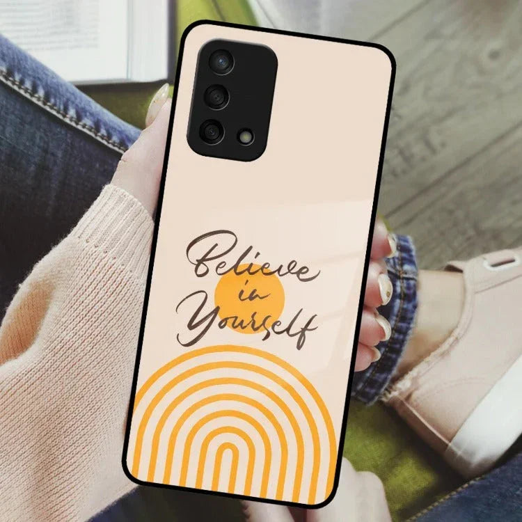 Believe In Yourself Glass Case Cover For Oppo - ShopOnCliQ