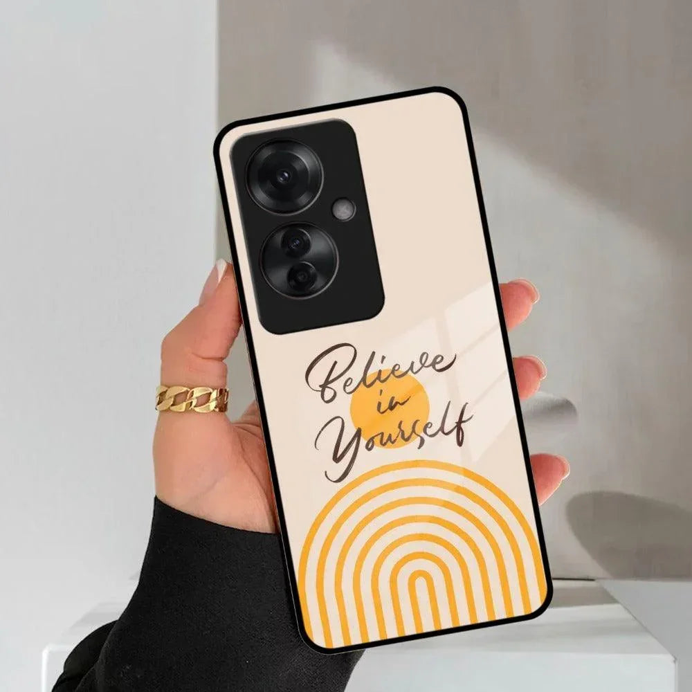 Believe In Yourself Glass Case Cover For Oppo - ShopOnCliQ