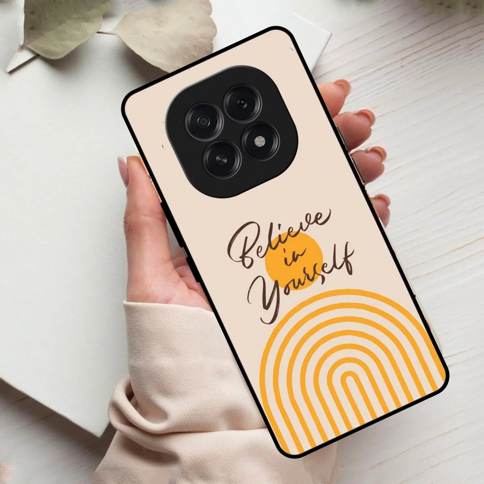 Believe In Yourself Glass Case Cover For Oppo - ShopOnCliQ