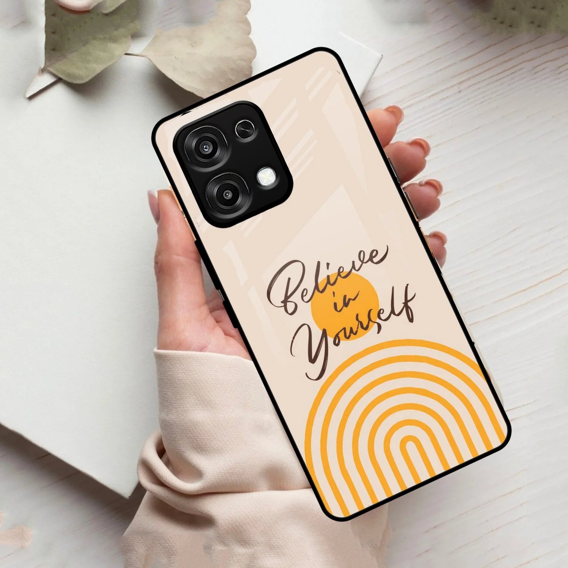 Believe In Yourself Glass Case Cover For Oppo