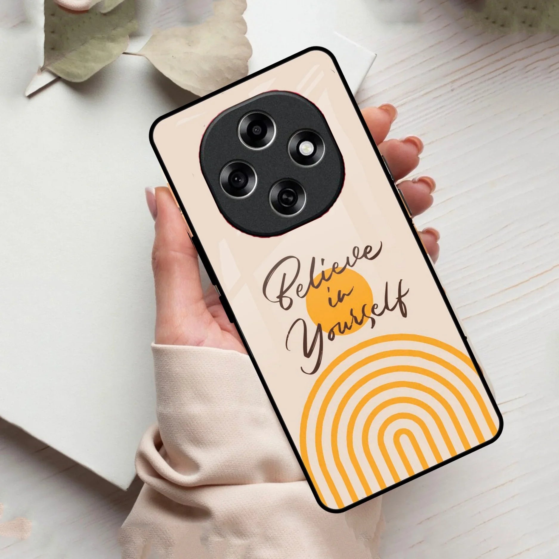 Believe In Yourself Glass Case Cover For Oppo