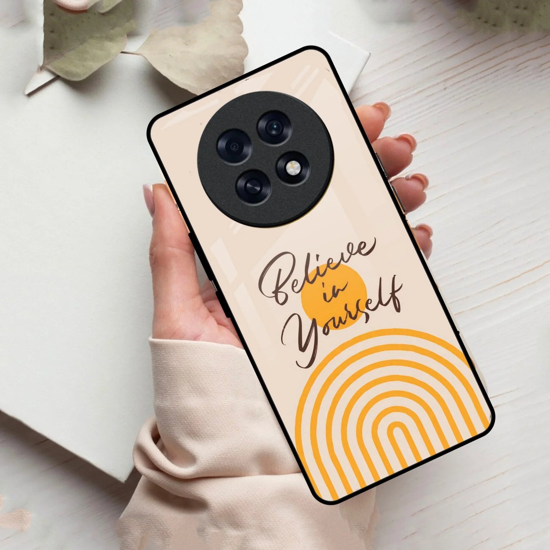 Believe In Yourself Glass Case Cover For Oppo