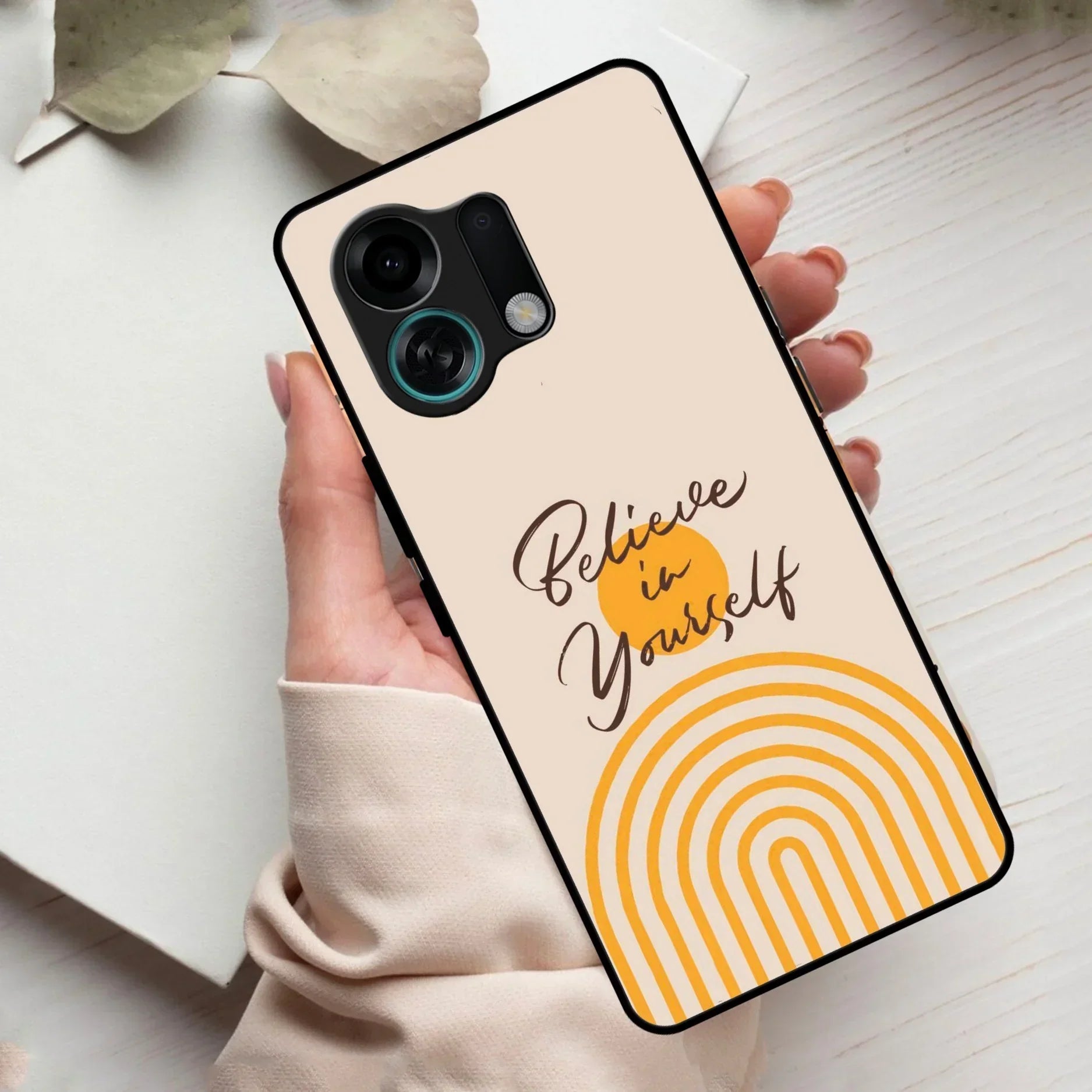 Believe In Yourself Glass Case Cover For Oppo - ShopOnCliQ