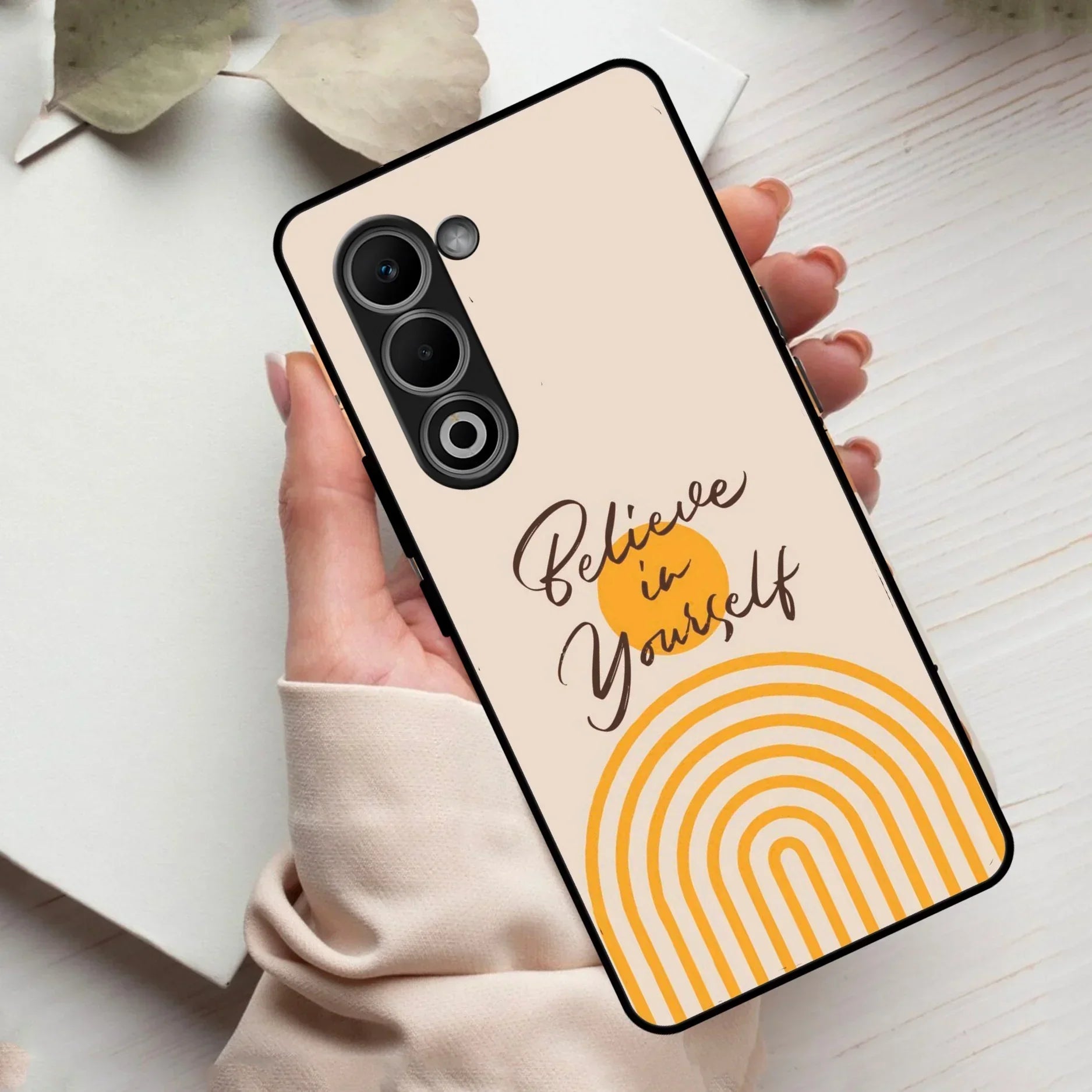 Believe In Yourself Glass Case Cover For Oppo - ShopOnCliQ
