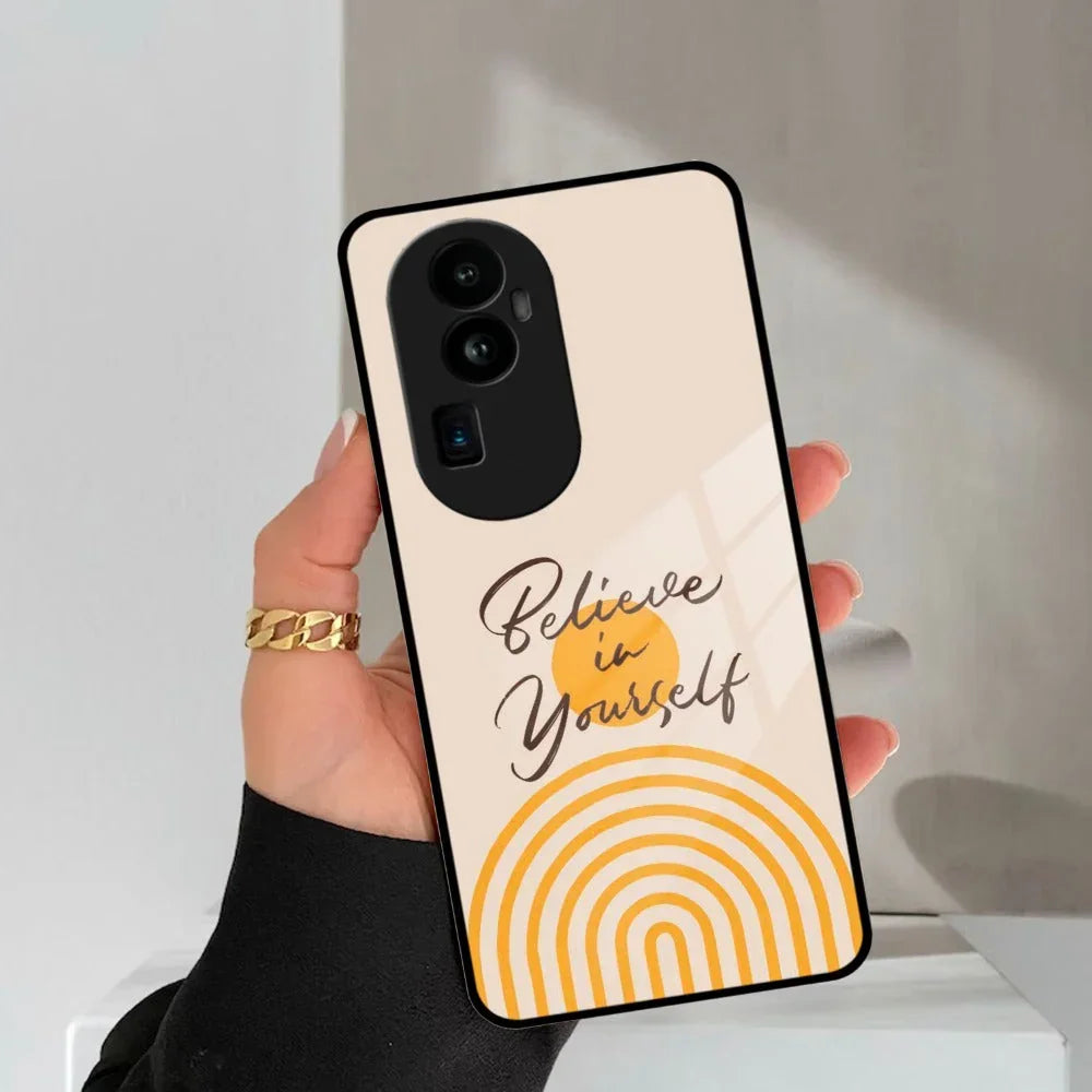 Believe In Yourself Glass Case Cover For Oppo - ShopOnCliQ