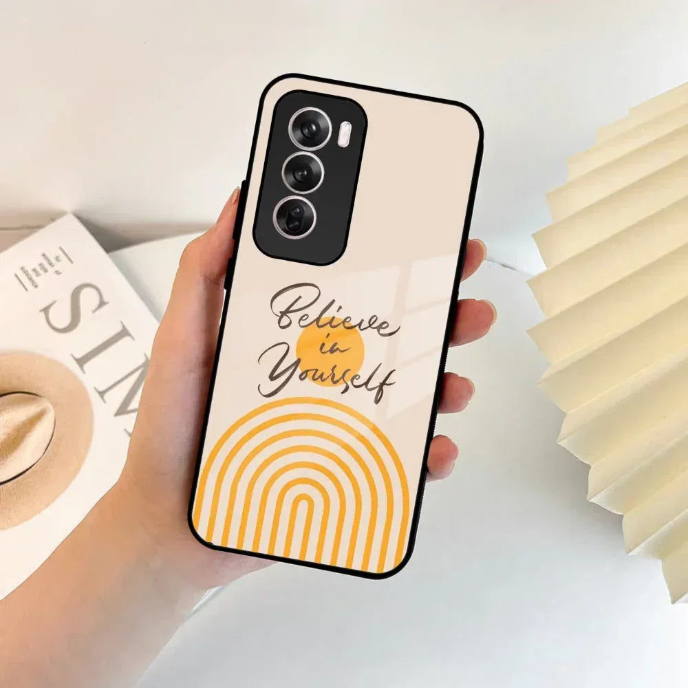 Believe In Yourself Glass Case Cover For Oppo - ShopOnCliQ