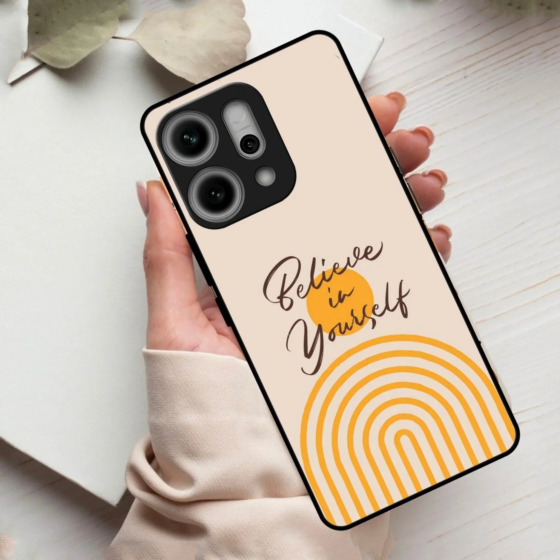 Believe In Yourself Glass Case Cover For Oppo - ShopOnCliQ
