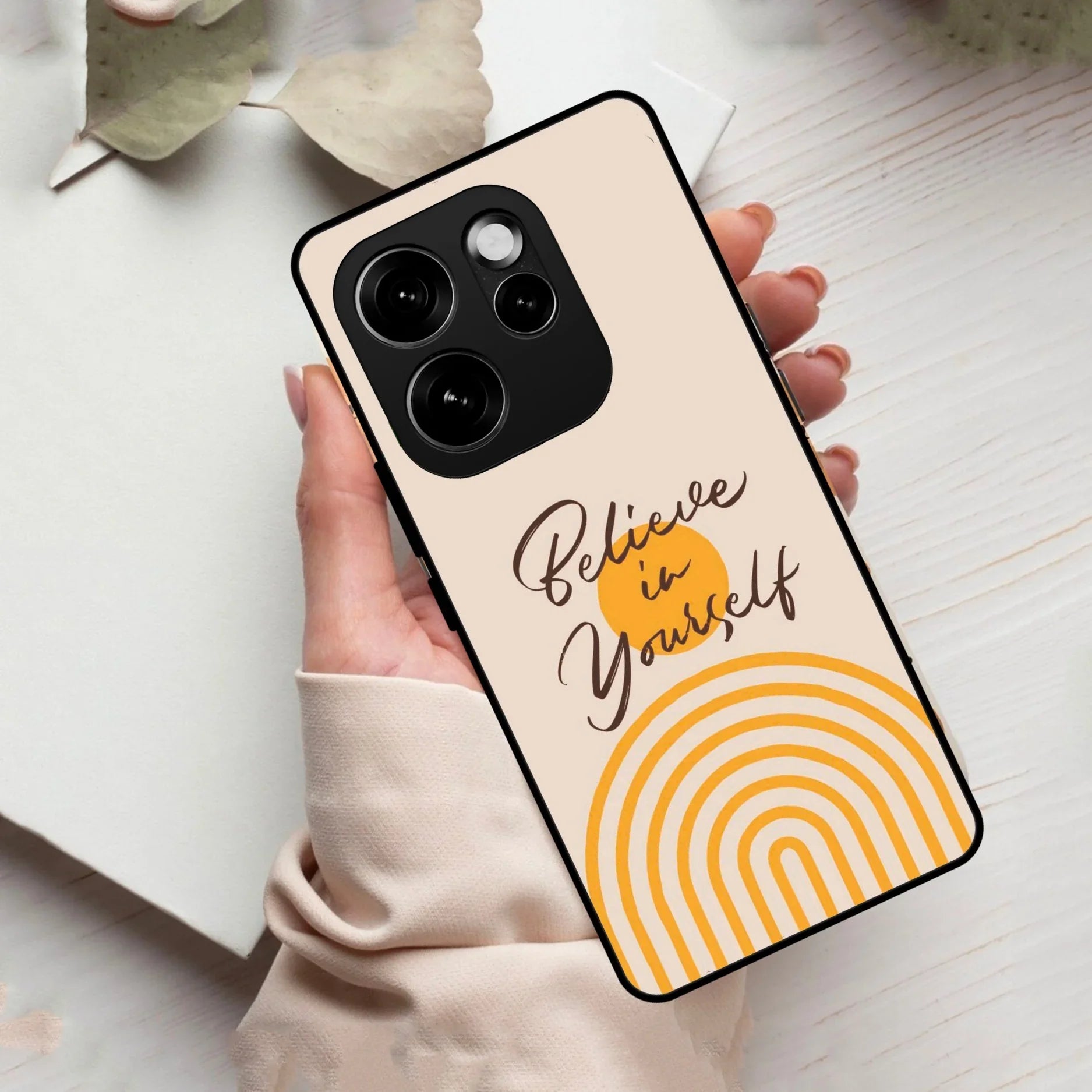 Believe In Yourself Glass Case Cover For Oppo