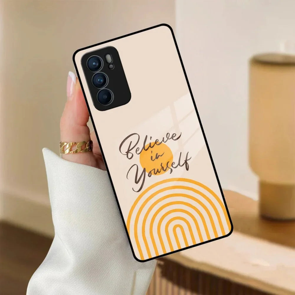 Believe In Yourself Glass Case Cover For Oppo - ShopOnCliQ
