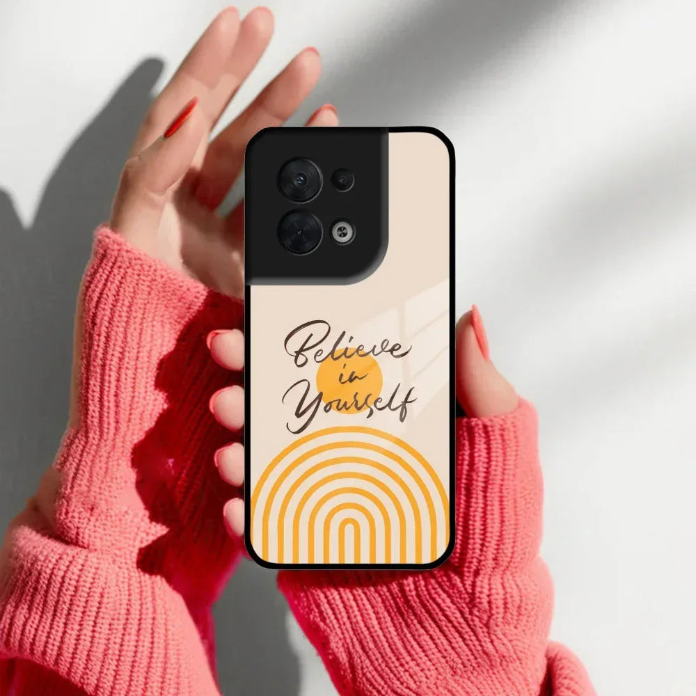 Believe In Yourself Glass Case Cover For Oppo - ShopOnCliQ
