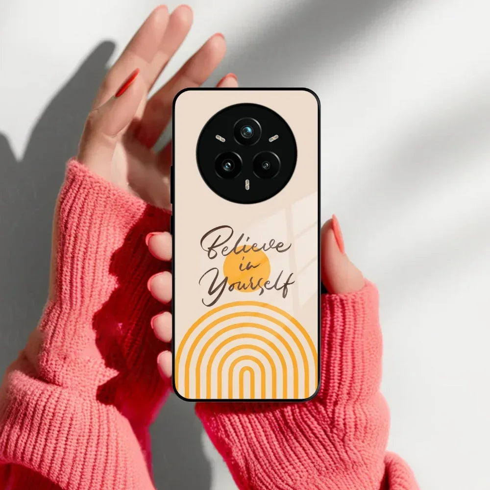 Believe In Yourself Glass Case Cover For Realme/Narzo - ShopOnCliQ