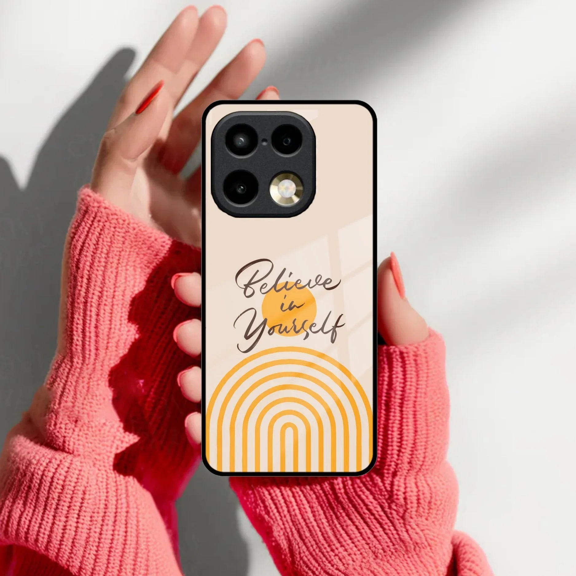 Believe In Yourself Glass Case Cover For Realme 16 Pro Plus 5G