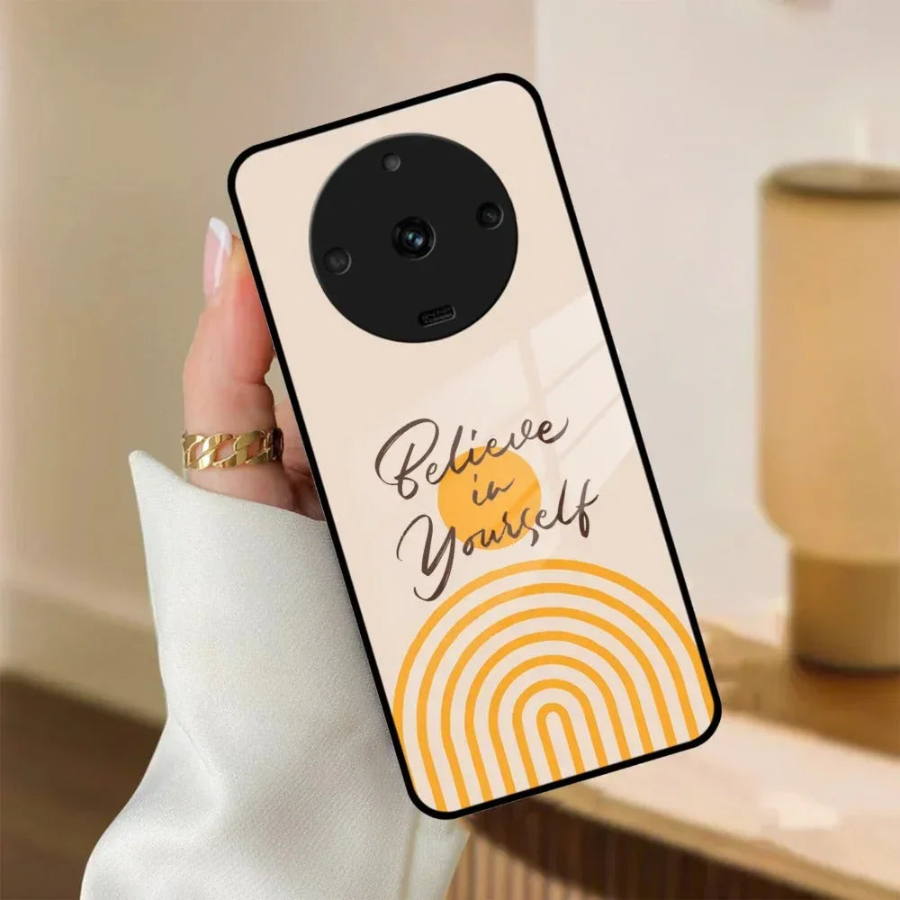 Believe In Yourself Glass Case Cover For Realme/Narzo - ShopOnCliQ