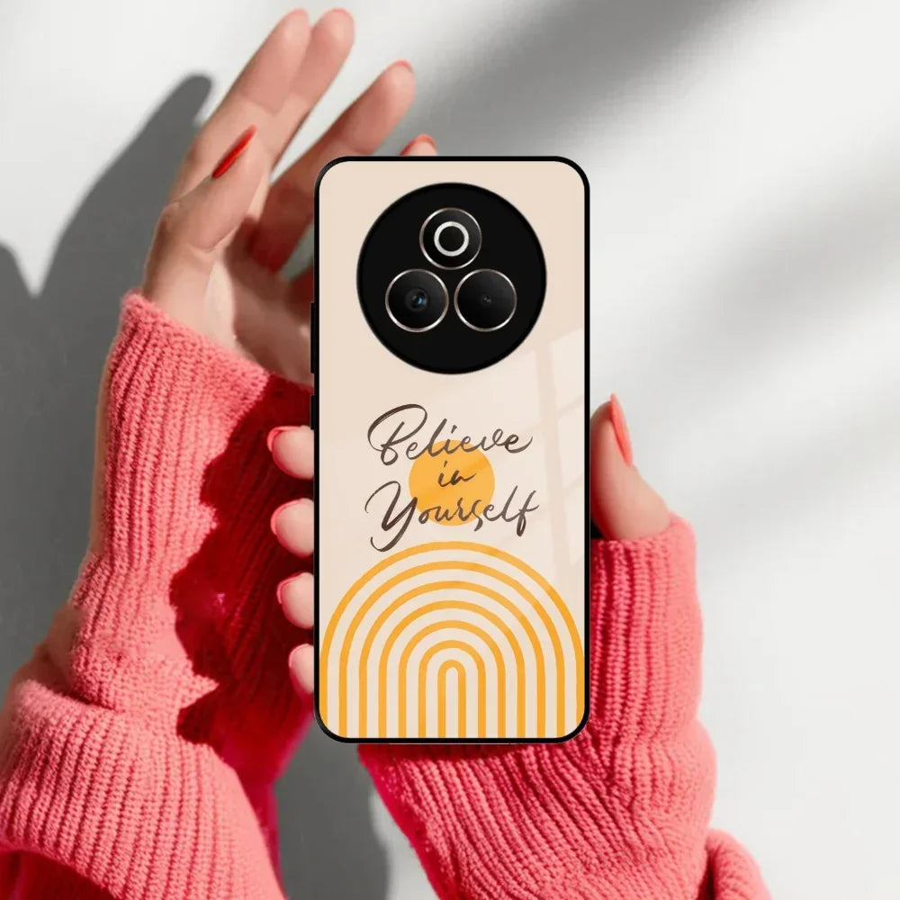 Believe In Yourself Glass Case Cover For Realme/Narzo - ShopOnCliQ