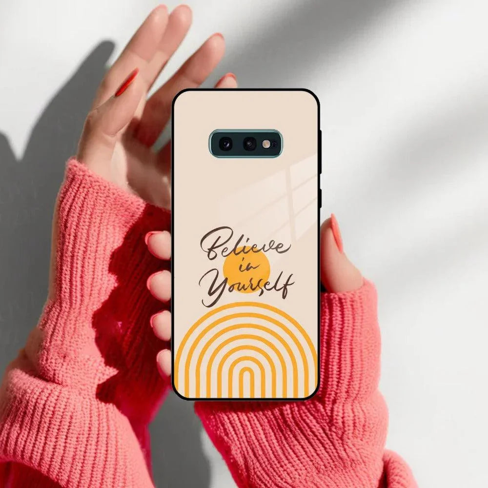 Believe In Yourself Glass Case Cover for Samsung - ShopOnCliQ