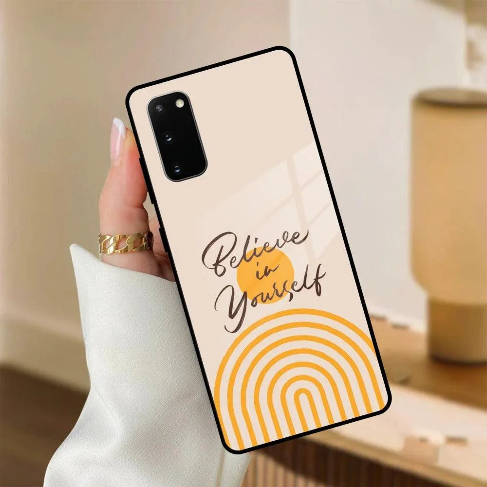 Believe In Yourself Glass Case Cover for Samsung - ShopOnCliQ