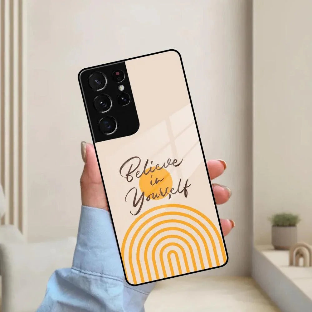 Believe In Yourself Glass Case Cover for Samsung - ShopOnCliQ