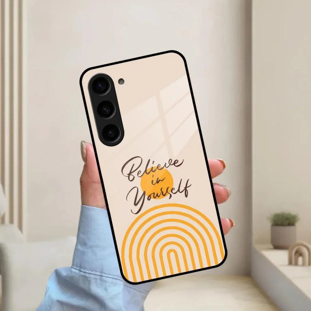 Believe In Yourself Glass Case Cover for Samsung - ShopOnCliQ